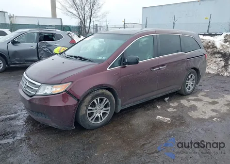 2012 Honda Odyssey Ex-L from USA, damaged, VIN 5FNRL5H63CB139520